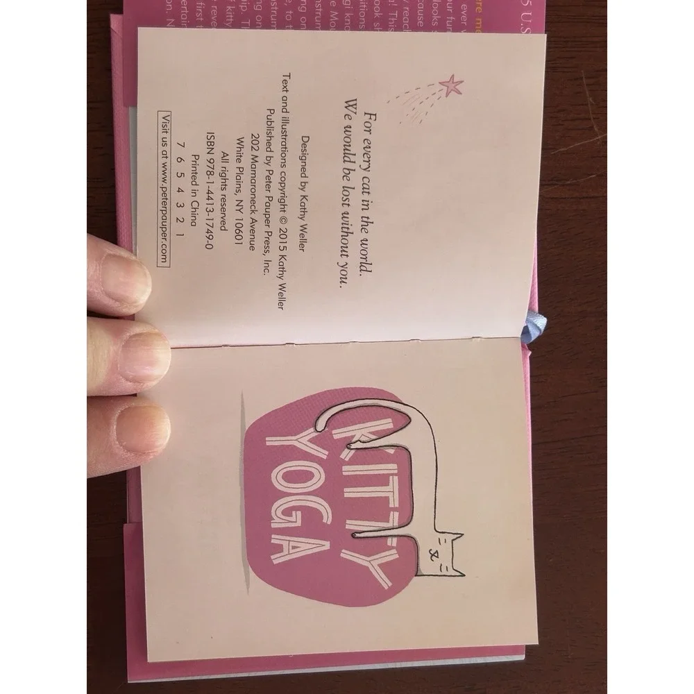 Kitty Yoga (mini book) - Hardcover, by Kathy Weller - Very Good